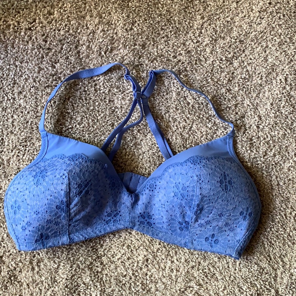 Aerie Blueberry Crossover Bra